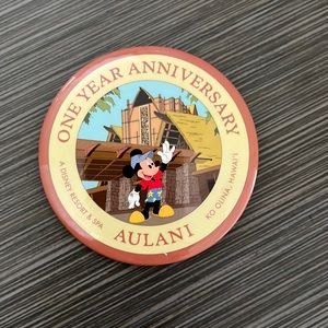 One year anniversary Disney resort and spa Aulani button